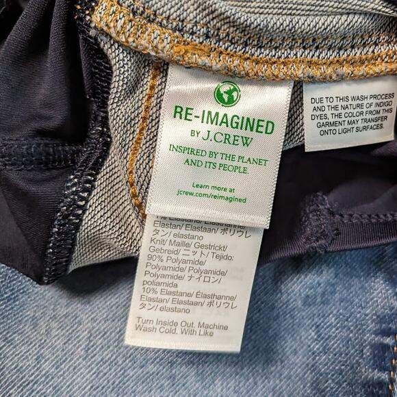 J. Crew Maternity Jeans 24 / 00 Signature Stretch Over Belly Preppy Medium Wash - Picture 6 of 6